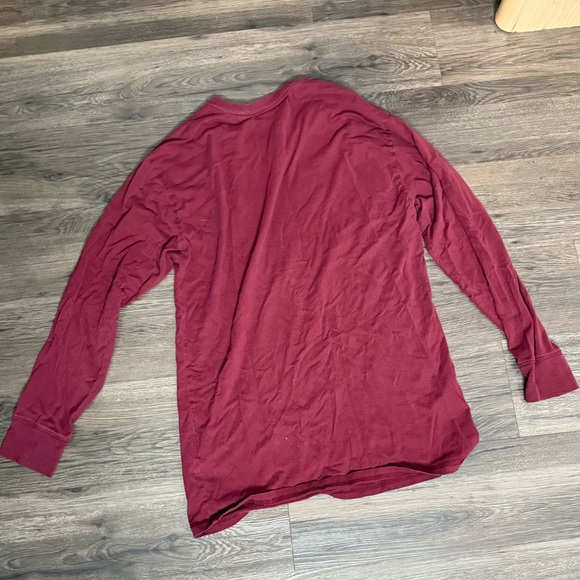 Express Burgundy Graphic Long Sleeve Shirt (Men’s Medium) - Picture 2 of 5
